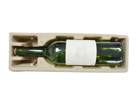 Wine bottle paper holder pulp holder